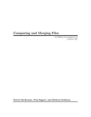 Comparing and Merging Files