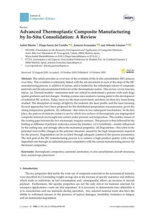 Advanced Thermoplastic Composite Manufacturing by In-Situ Consolidation: a Review