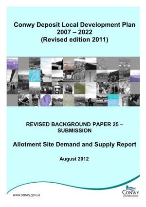 BP25 Allotment Site Demand and Supply Report