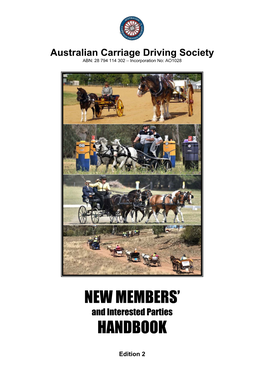 New Members' Handbook