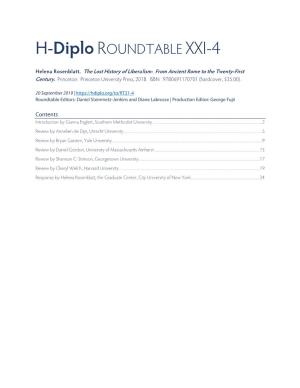 H-Diplo ROUNDTABLE XXI-4