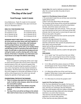 “The Day of the Lord”