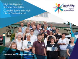 High Life Highland Summer Newsletter Cuairt-Litir Samhraidh High Life Na Gàidhealtachd