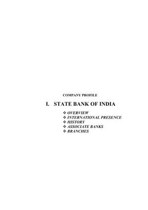 I. State Bank of India