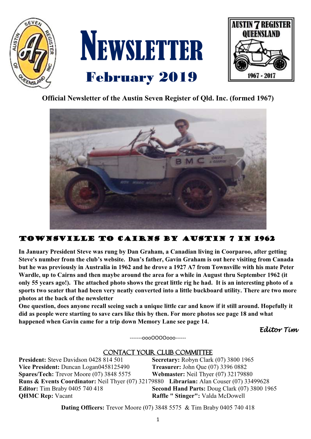 NEWSLETTER February 2019