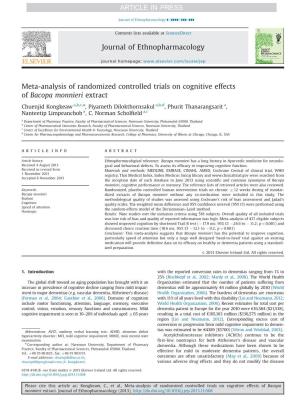 Meta-Analysis of Randomized Controlled Trials on Cognitive Effects of Bacopa Monnieri Extract