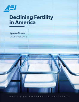 Declining Fertility in America