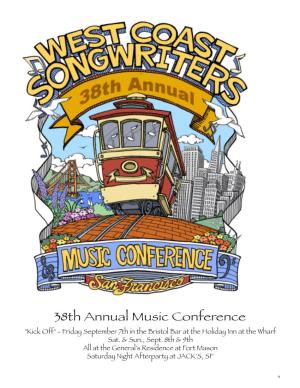 38Th Annual Music Conference "Kick Off" - Friday September 7Th in the Bristol Bar at the Holiday Inn at the Wharf Sat