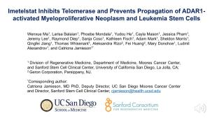 Activated Myeloproliferative Neoplasm and Leukemia Stem Cells