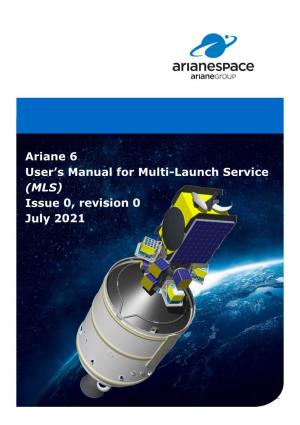 Ariane 6 User's Manual for Multi-Launch Service