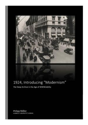 1924 Introducing Modernism.Pdf —