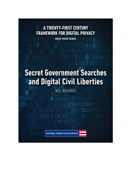 Secret Government Searches and Digital Civil Liberties
