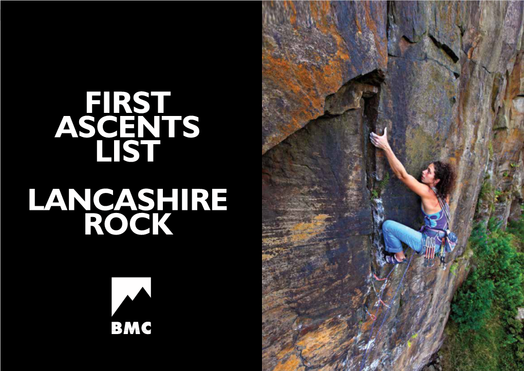 First Ascents List Lancashire Rock