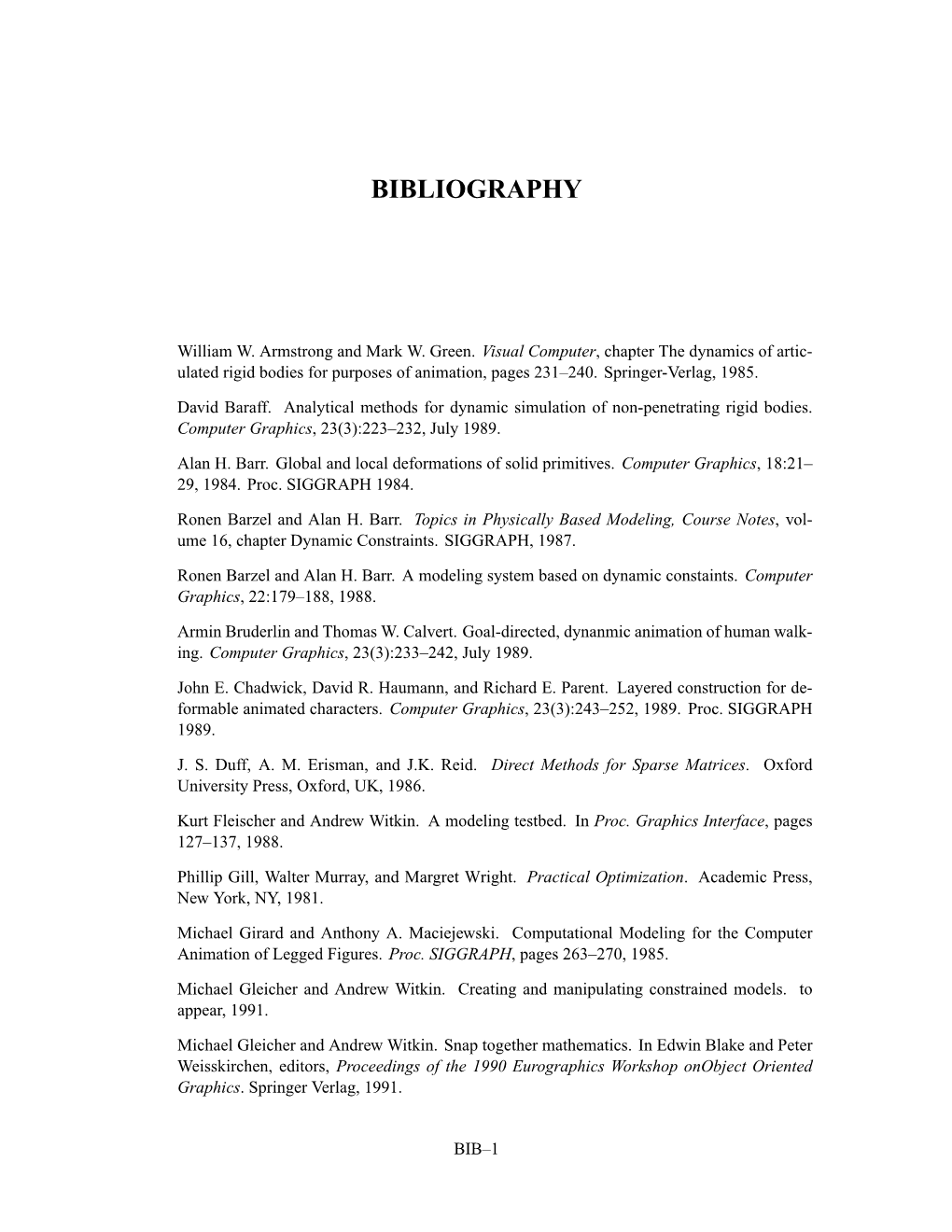 Bibliography