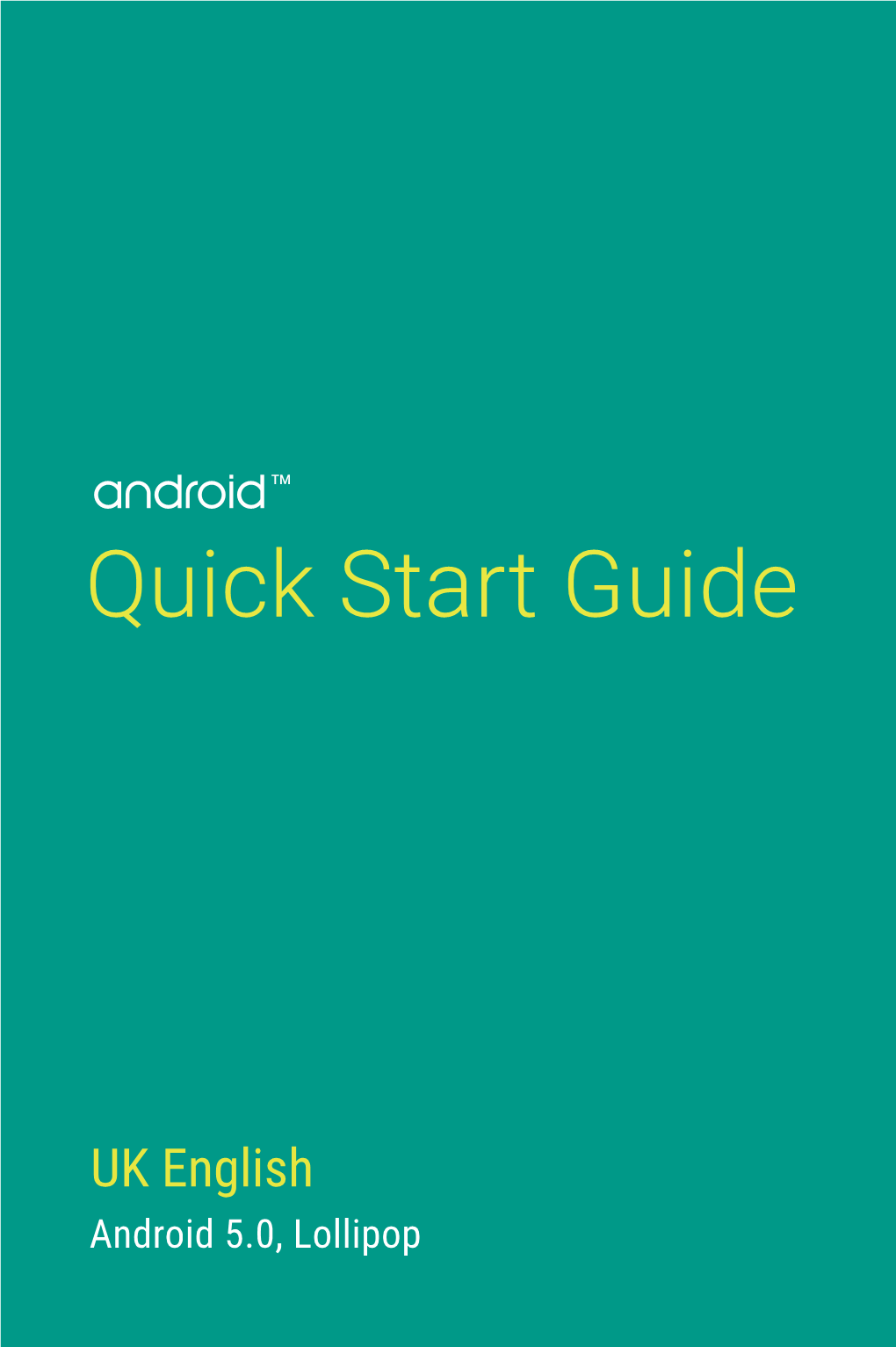 Android Quickstart Guide, Android 5.0 Lollipop