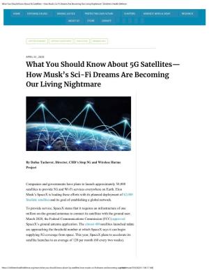 What You Should Know About 5G Satellites—How Musk's Sci-Fi