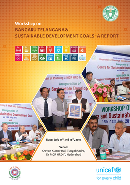 Workshop on Bangaru Telangana & Sustainable Development Goals