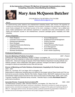 Mary Ann Mcqueen Butcher