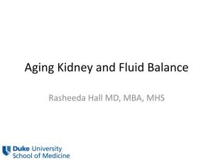 Aging Kidney and Fluid Balance