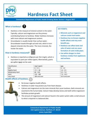 Hardness Fact Sheet