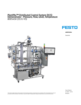 Plantpax Distributed Control System (DCS) Demonstrator