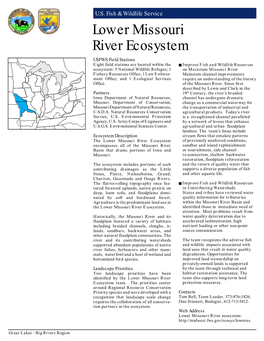Lower Missouri River Ecosystem