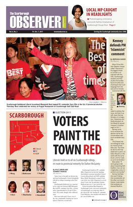 Scarborough in Headlights N Photoshopping Controversy Surrounds Rathika Sitsabaiesan of Observer Scarborough-Rouge River Page 3 Vol