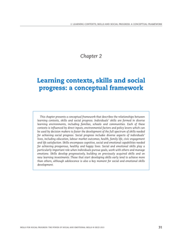Learning Contexts, Skills and Social Progress: a Conceptual Framework