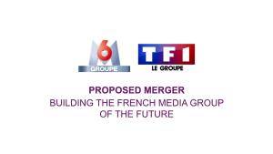 PROPOSED MERGER BUILDING the FRENCH MEDIA GROUP of the FUTURE Disclaimer