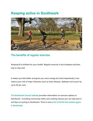 Keeping Active in Southwark