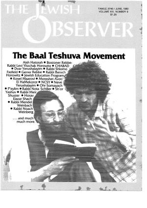 The Baal Teshuva Movement