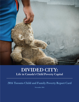 The Hidden Epidemic: a Report on Child and Family Poverty in Toronto