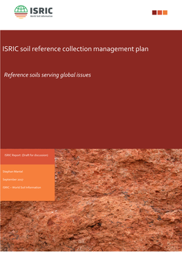 ISRIC Soil Reference Collection Management Plan
