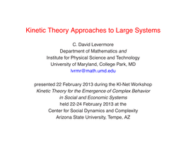 What Is Kinetic Theory?