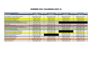 Summer 2021 Calendar (2021-3)
