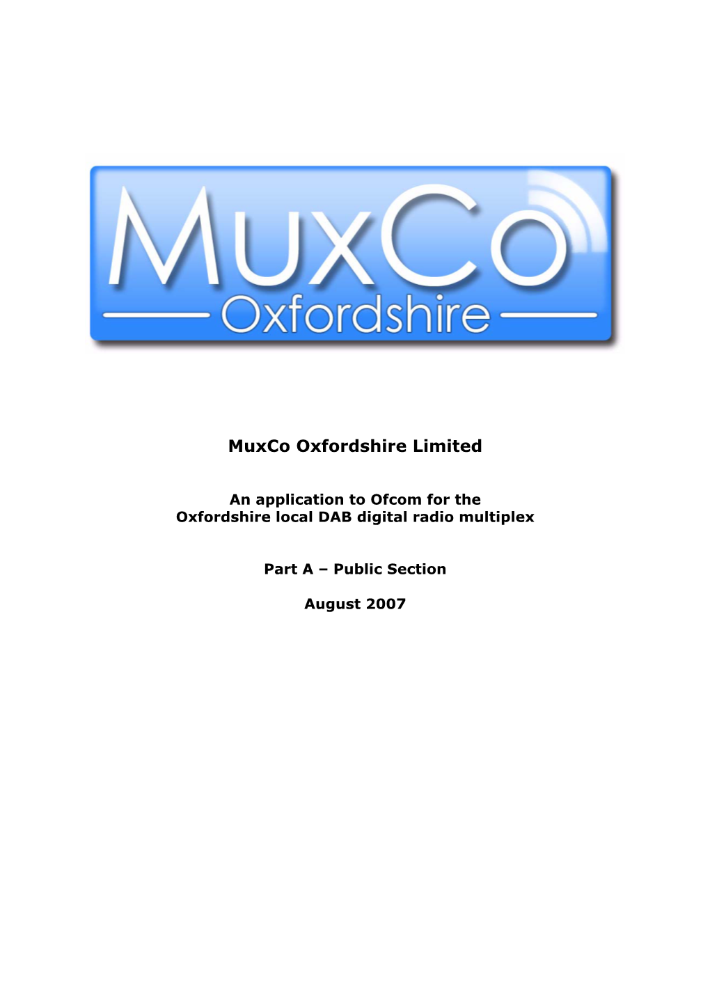 Muxco Oxfordshire Limited