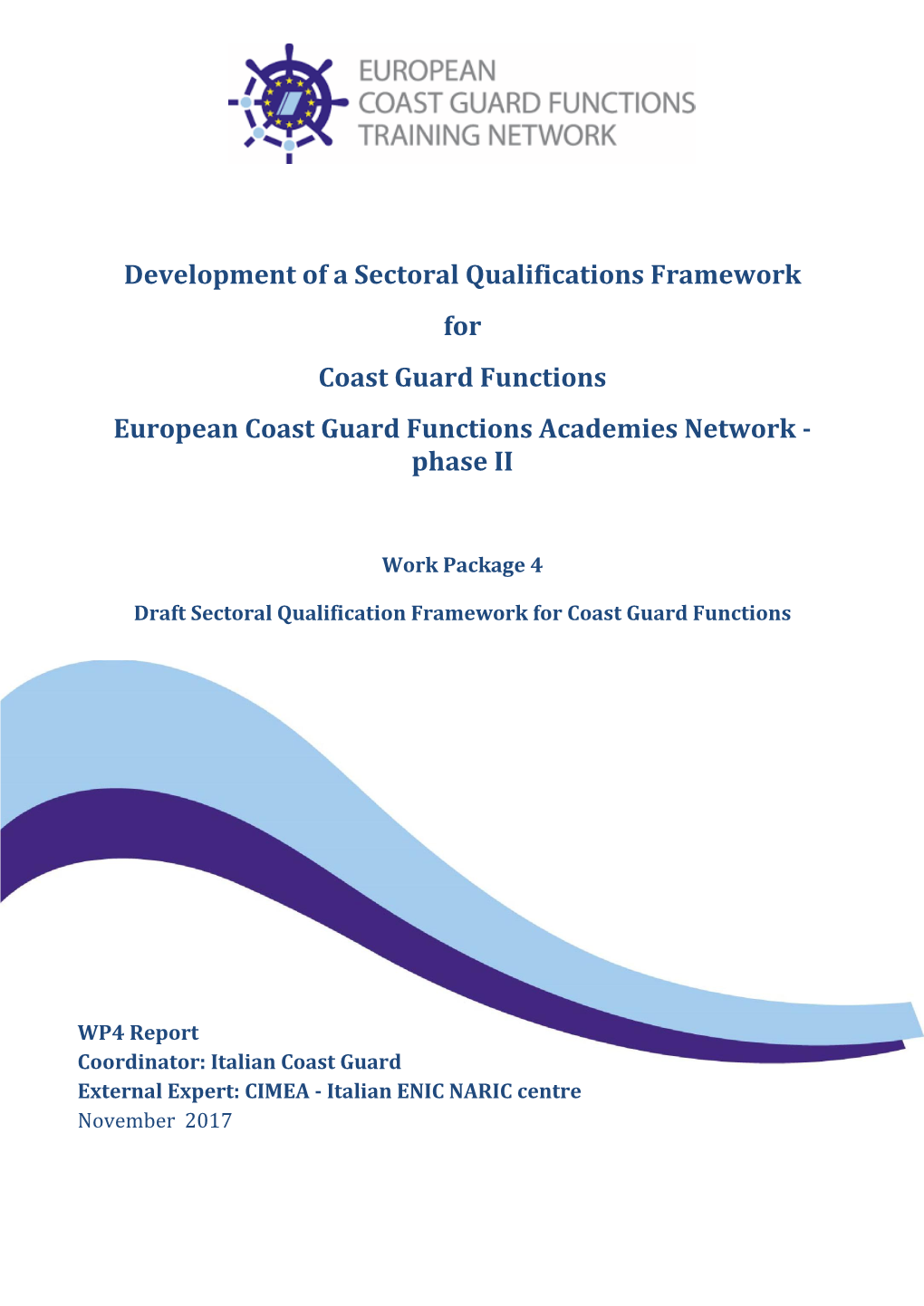 Draft Sectoral Qualification Framework for Coast Guard Functions