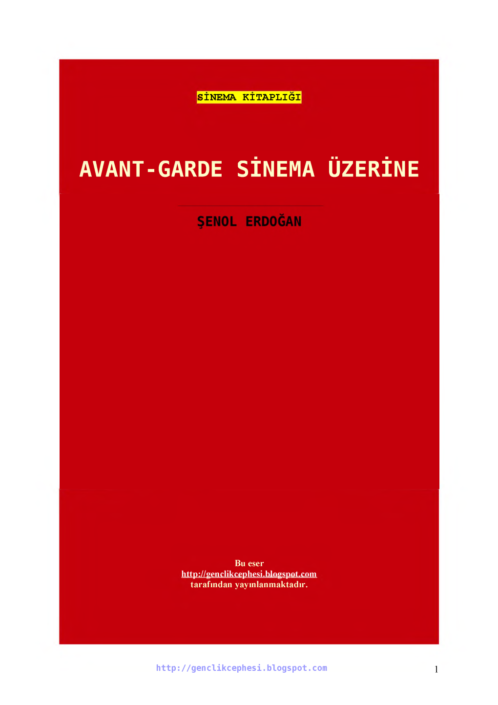 Avant-Garde Sinema Üzerine