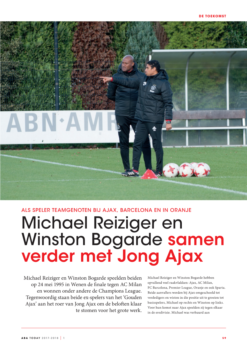 Winston Bogarde Samen Verder Met Jong Ajax