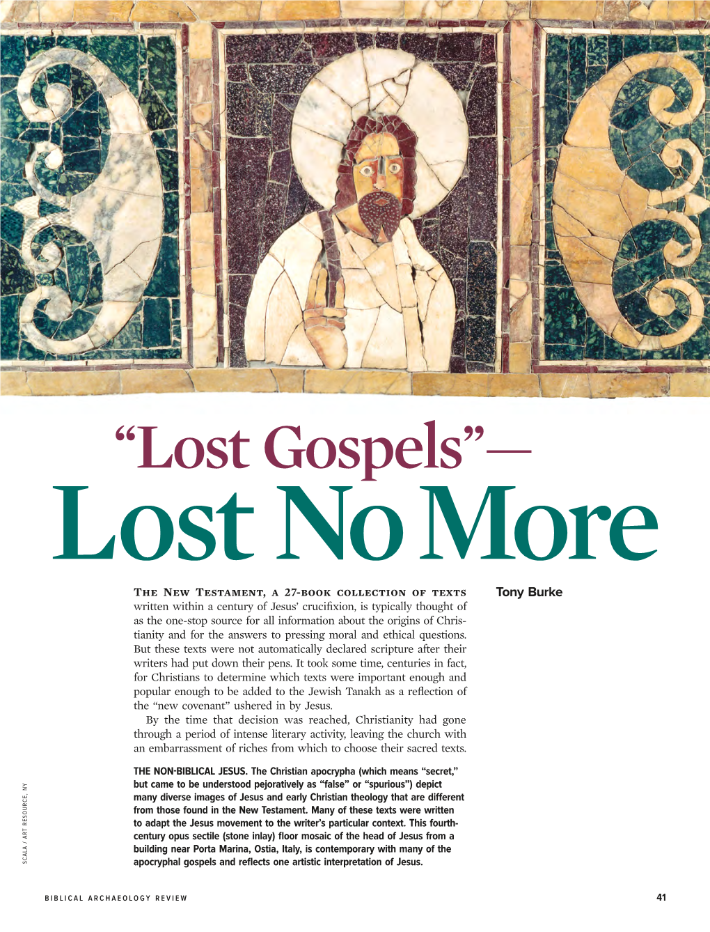 “Lost Gospels”—