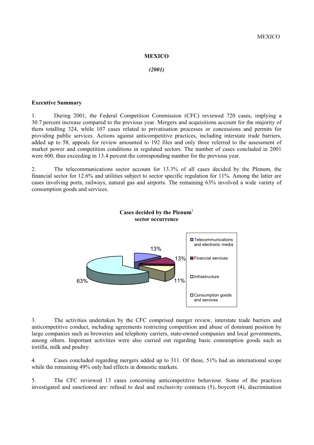 Annual Report on Competition Policy Developments in Mexico