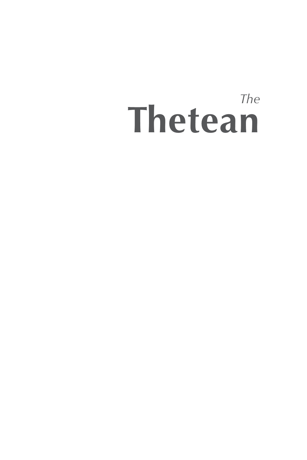 The Thetean 2016