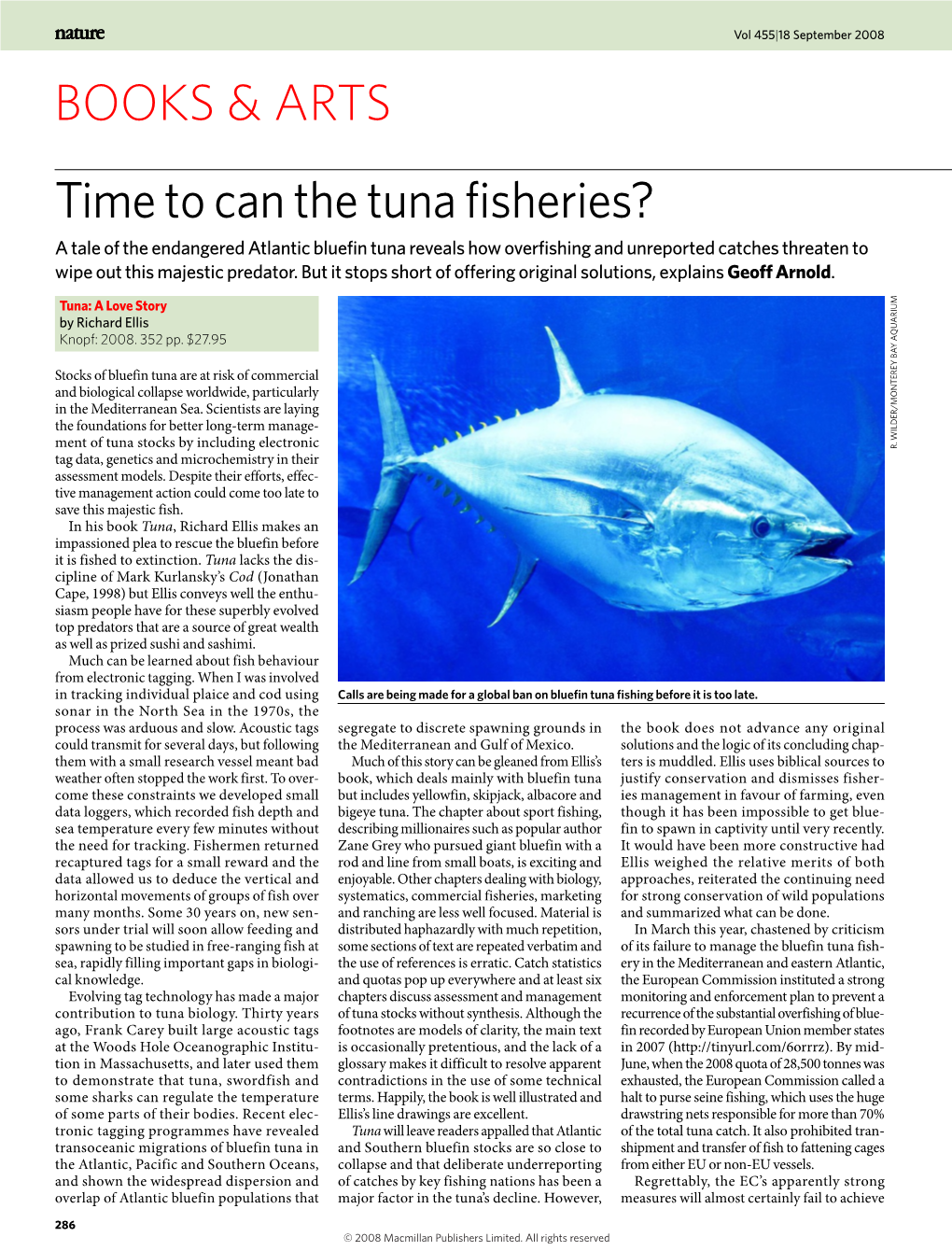 Time to Can the Tuna Fisheries?