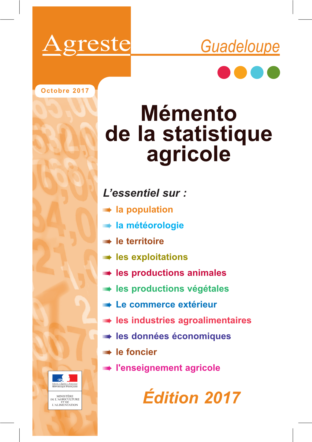 Mémento De La Statistique Agricole