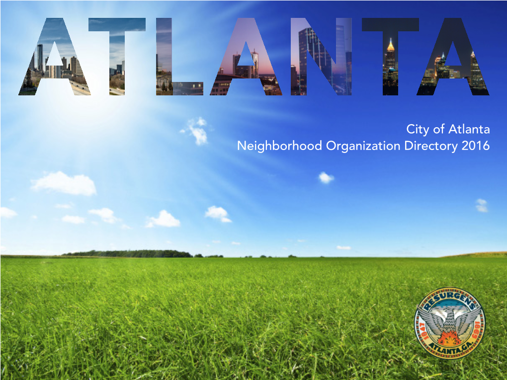 Neighborhood Associations Are the Foundation of Atlanta's