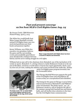 Past and Present Converge As Sox Host MLB's Civil Rights Game Aug. 24