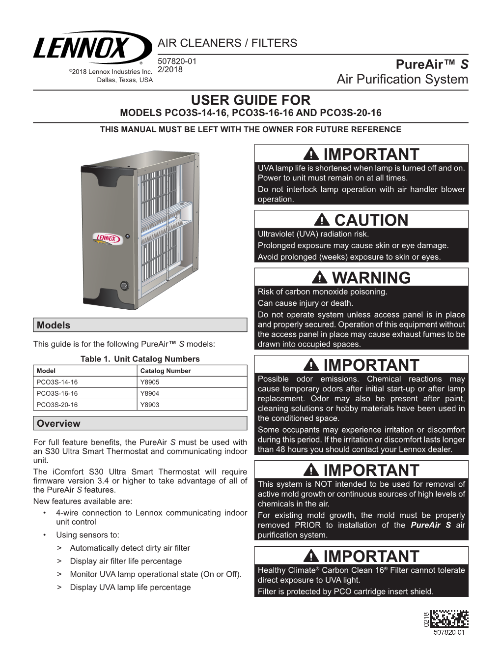 Pureair™ S Air Purification System