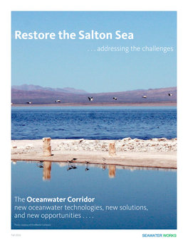 Restore the Salton Sea