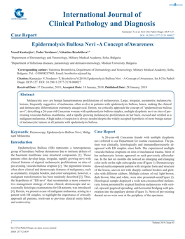 Epidermolysis Bullosa Nevi-A Concept of Awareness
