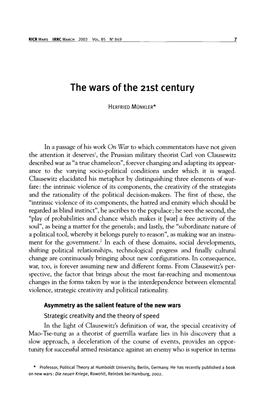 The Wars of the 21St Century